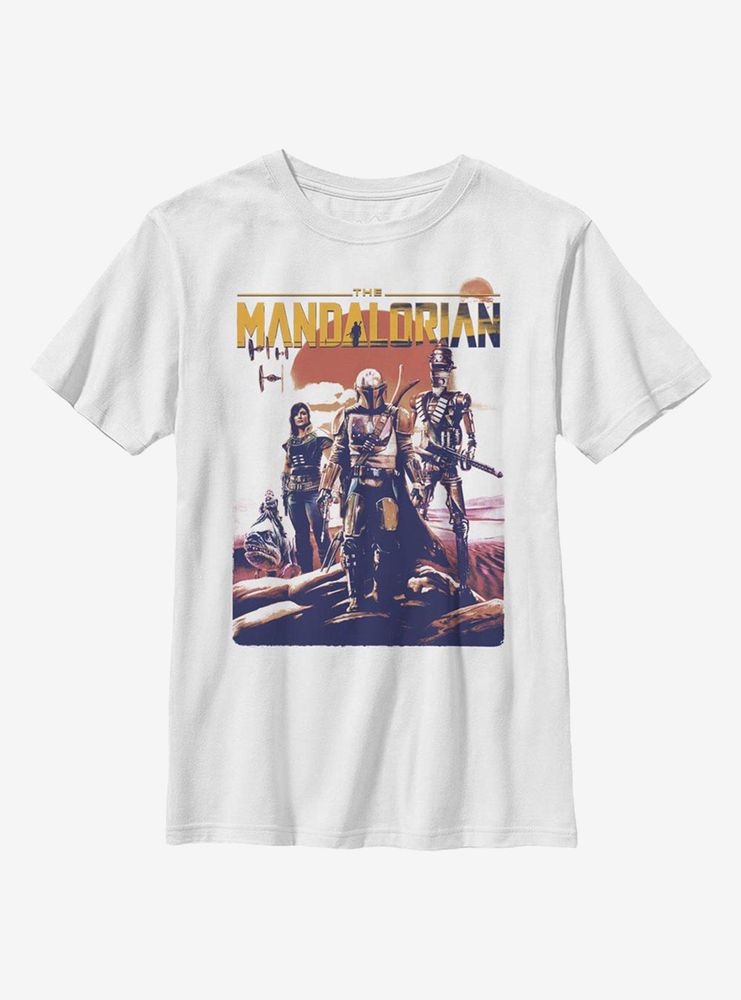 Star Wars The Mandalorian Saga Continues Youth T-Shirt