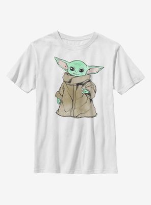 Star Wars The Mandalorian Child Sketch Simple Youth T-Shirt