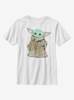 Star Wars The Mandalorian Child Sketch Simple Youth T-Shirt