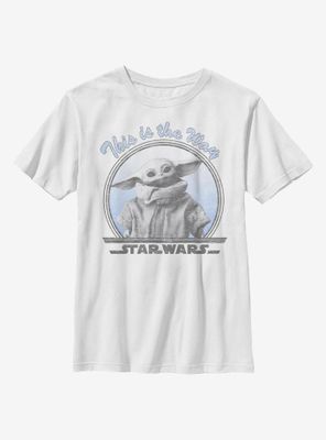 Star Wars The Mandalorian Child Round Way Youth T-Shirt