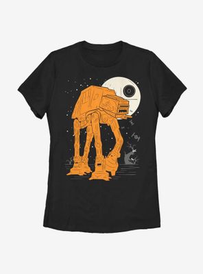 Star Wars Atat Full Moon Womens T-Shirt