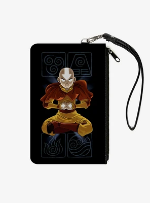 Avatar the Last Airbender Aang Elements Canvas Clutch Wallet