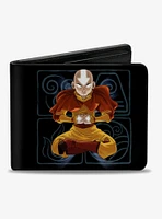 Avatar the Last Airbender Aang Meditating Bifold Wallet