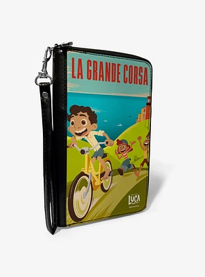 Luca Seaside Ride Pose La Grande Corsa Zip Around Wallet