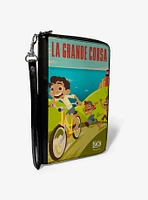 Luca Seaside Ride Pose La Grande Corsa Zip Around Wallet