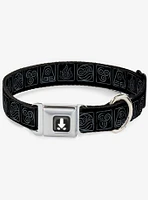 Avatar the Last Airbender Bending Elements Seatbelt Dog Collar