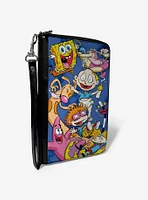 Nickelodeon 90s Character Mash Up Zip Around Wallet