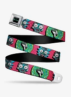 Rick and Morty Circuit Faces Portal Gun Seatbelt Belt