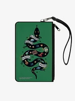 Harry Potter Slytherin Serpent Traits Canvas Clutch Wallet