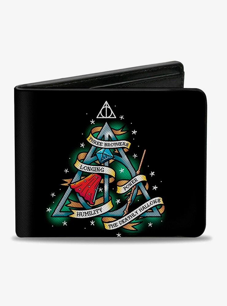 Harry Potter The Deathly Hallows Tattoo Bifold Wallet