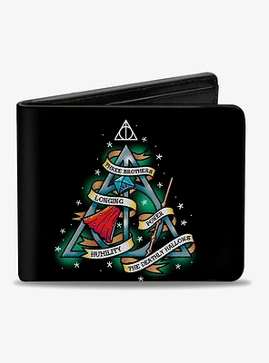 Harry Potter The Deathly Hallows Tattoo Bifold Wallet