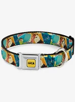 Luca The Piazza Poster Seatbelt Dog Collar