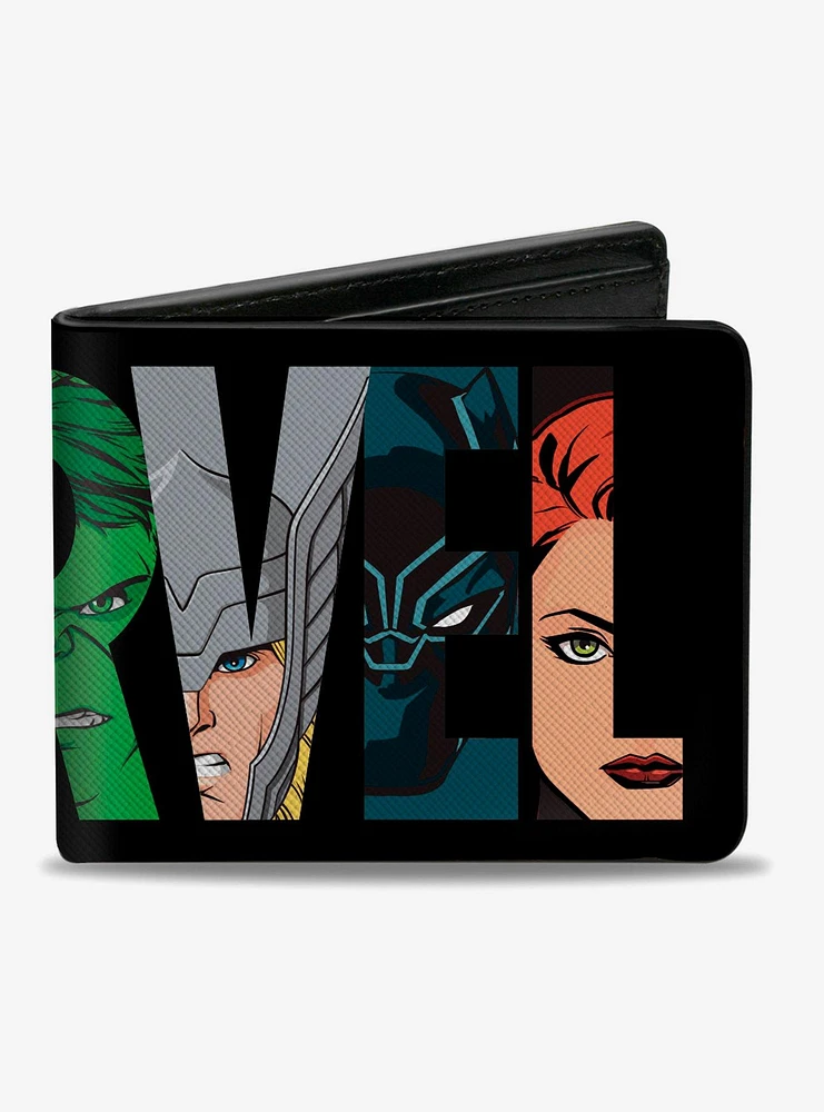 Marvel Brick Avenger Faces Bifold Wallet