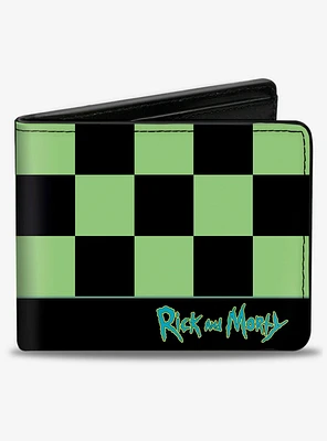 Rick and Morty Rick Running Checker Bifold Wallet