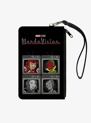 Marvel WandaVision Scarlet Witch and Vision Television Canvas Clutch Wallet