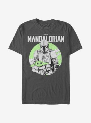 Star Wars The Mandalorian Child Rider Circle T-Shirt