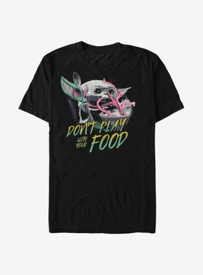 Star Wars The Mandalorian Child No Play Food T-Shirt