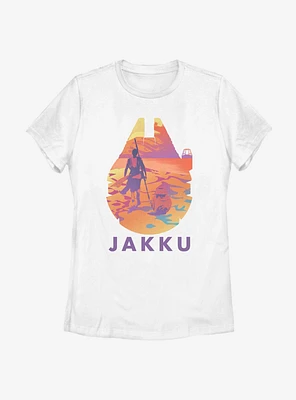 Star Wars: The Force Awakens Jakku Rey Womens T-Shirt