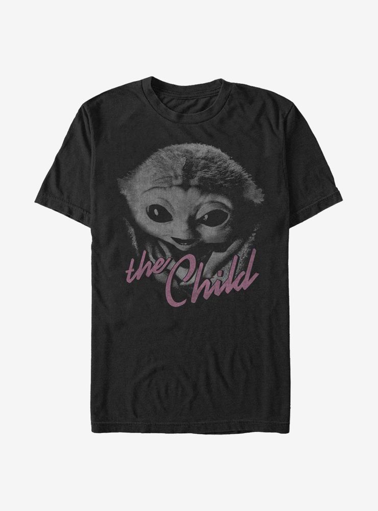 Star Wars The Mandalorian Child Faded Image T-Shirt