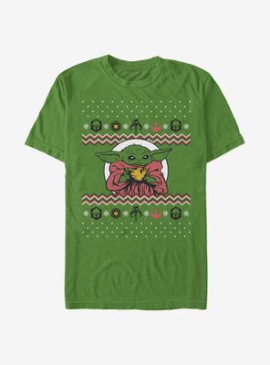 Star Wars The Mandalorian Child Holiday Sippin T-Shirt