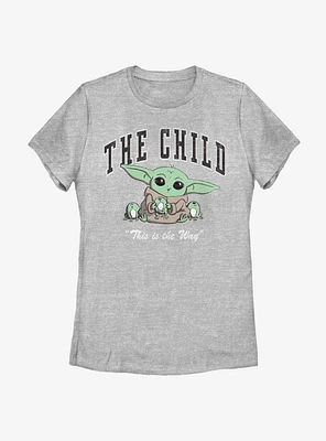 Star Wars The Mandalorian Child Cute Collegiate Womens T-Shirt