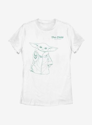 Star Wars The Mandalorian And Child Playful Womens T-Shirt