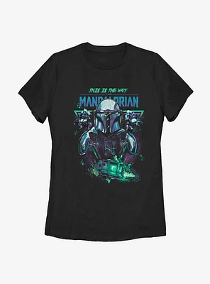 Star Wars The Mandalorian Shoot Em Down Triangle Womens T-Shirt