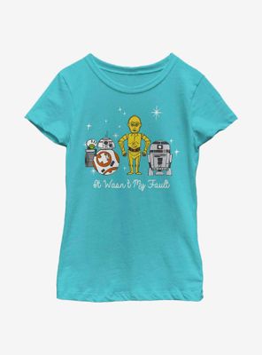 Star Wars It Wasn't My Fault Droids Youth Girls T-Shirt