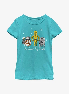 Star Wars It Wasn't My Fault Droids Youth Girls T-Shirt