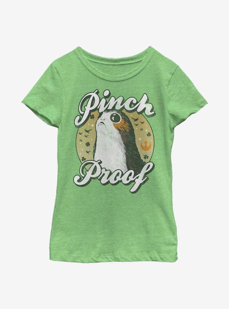 Star Wars: The Last Jedi Pinch Proof Porg Youth Girls T-Shirt