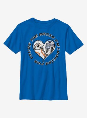 Star Wars: The Last Jedi You're Droid Heart Youth T-Shirt