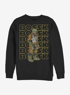 Star Wars Retro Multiple Bossk Sweatshirt