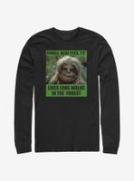 Star Wars Chewie Likes Long Walks Long-Sleeve T-Shirt