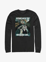 Star Wars Flying Into The Weekend Long-Sleeve T-Shirt