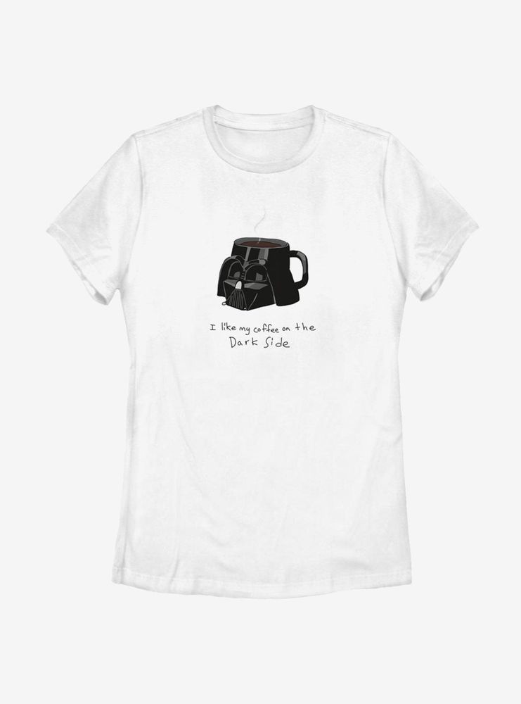 Star Wars Coffee Dark Side Womens T-Shirt