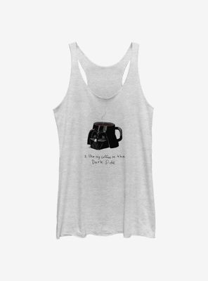 Star Wars Coffee Dark Side Womens Tank Top