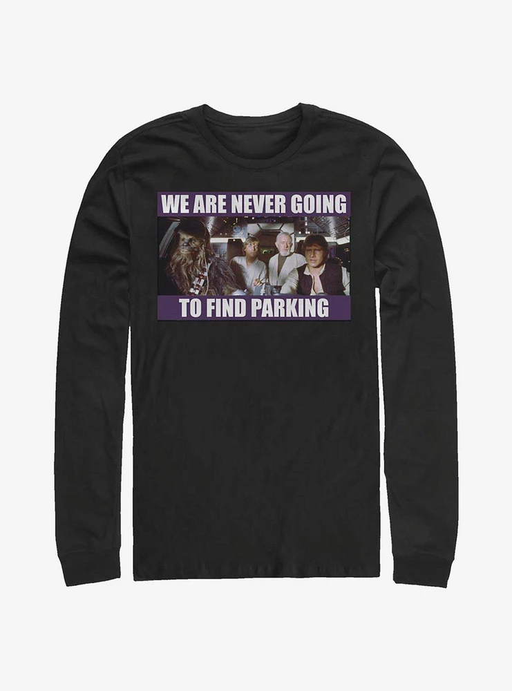 Star Wars Never Find Parking Long-Sleeve T-Shirt