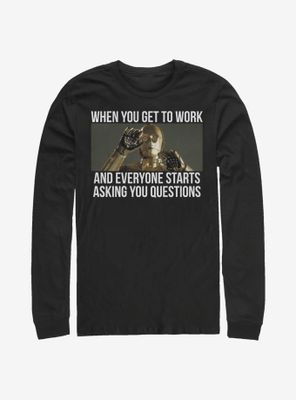 Star Wars Work Questions Long-Sleeve T-Shirt