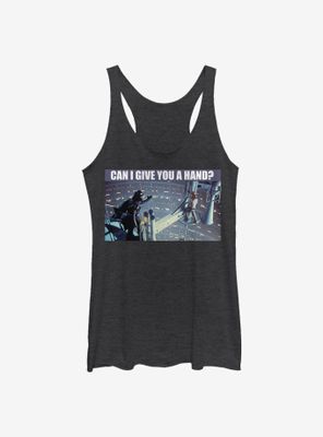 Star Wars Give You A Hand Womens Tank Top