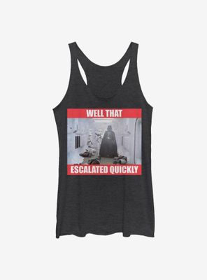 Star Wars Escalated Quickly Womens Tank Top