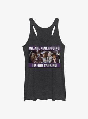 Star Wars Never Find Parking Womens Tank Top