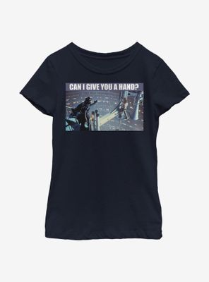 Star Wars Give You A Hand Youth Girls T-Shirt