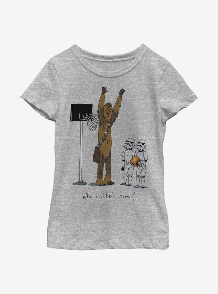 Star Wars Chewie Basketball Youth Girls T-Shirt