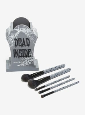 Tombstone Makeup Brush & Holder Set