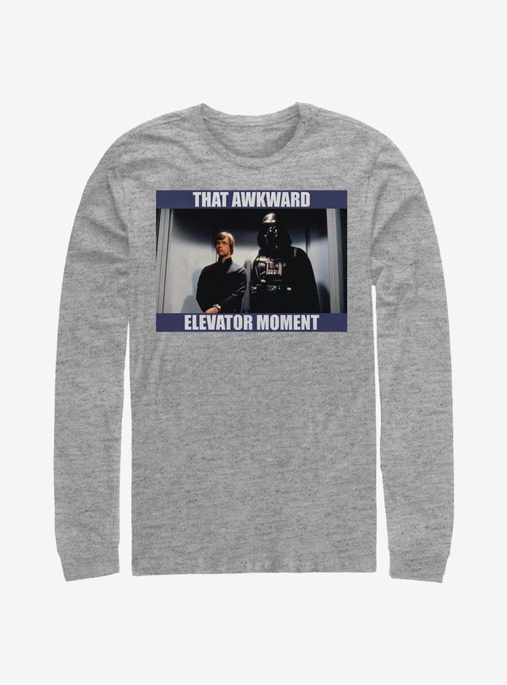 Star Wars Awkward Elevator Moment Long-Sleeve T-Shirt