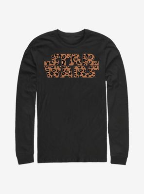 Star Wars Logo Cheetah Fill Long-Sleeve T-Shirt