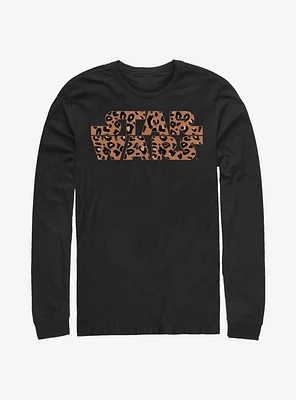 Star Wars Logo Cheetah Fill Long-Sleeve T-Shirt