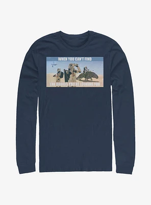 Star Wars Storm Troopers Can't Find Droids Long-Sleeve T-Shirt