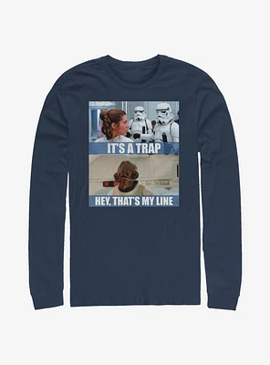 Star Wars It's A Trap Line Long-Sleeve T-Shirt