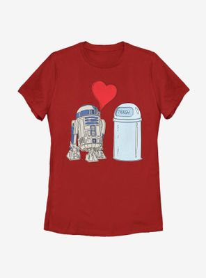 Star Wars R2 Trash Love Womens T-Shirt